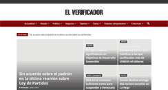Desktop Screenshot of elverificador.com