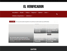 Tablet Screenshot of elverificador.com